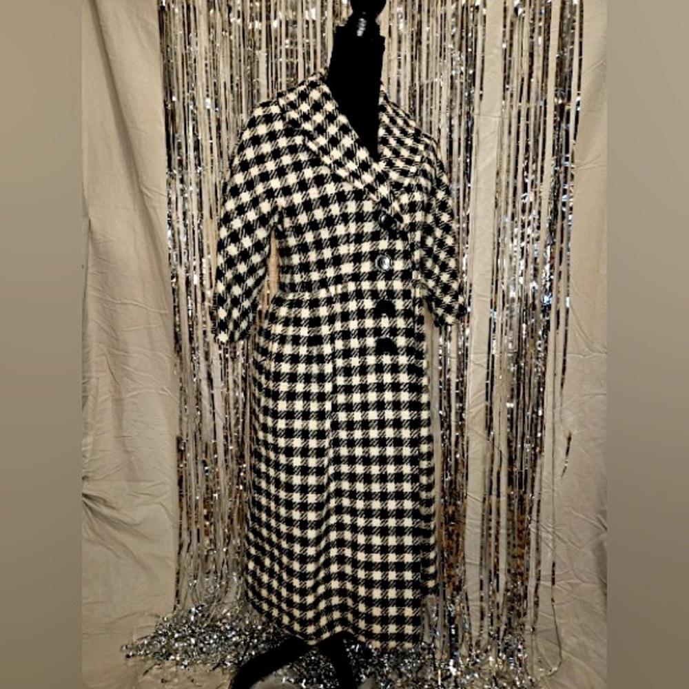 50’s Junior Sophisticates by Anne Klein Houndstooth Holiday Overcoat